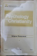 Journal Of Psychology And Christianity : Religious Measurement