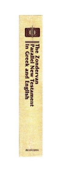 Zondervan Parallel New Testament In Greek And English, The